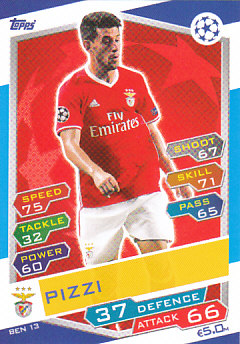 Pizzi SL Benfica 2016/17 Topps Match Attax CL #BEN13